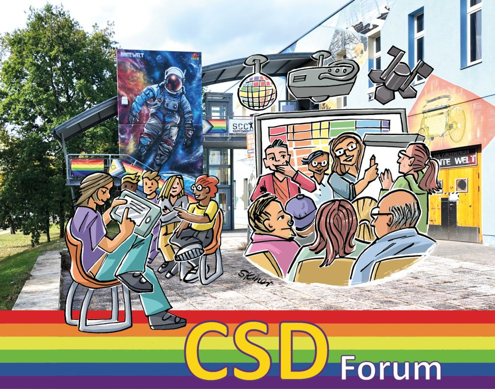 CSD Forum | Illustration: Elke Renate Steiner - steinercomix.de